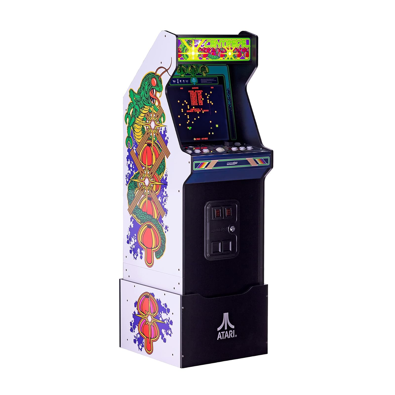 Arcade1Up Centipede Atari Legacy Edition Home Arcade Machine, Full Size Stand-up Cabinet, 14 Classic Games