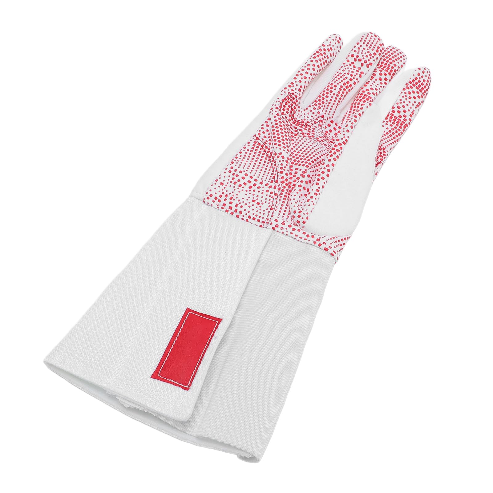Guanto antiscivolo in pelle con design a pois in plastica completa per allenamento Epee per adulti versione destra