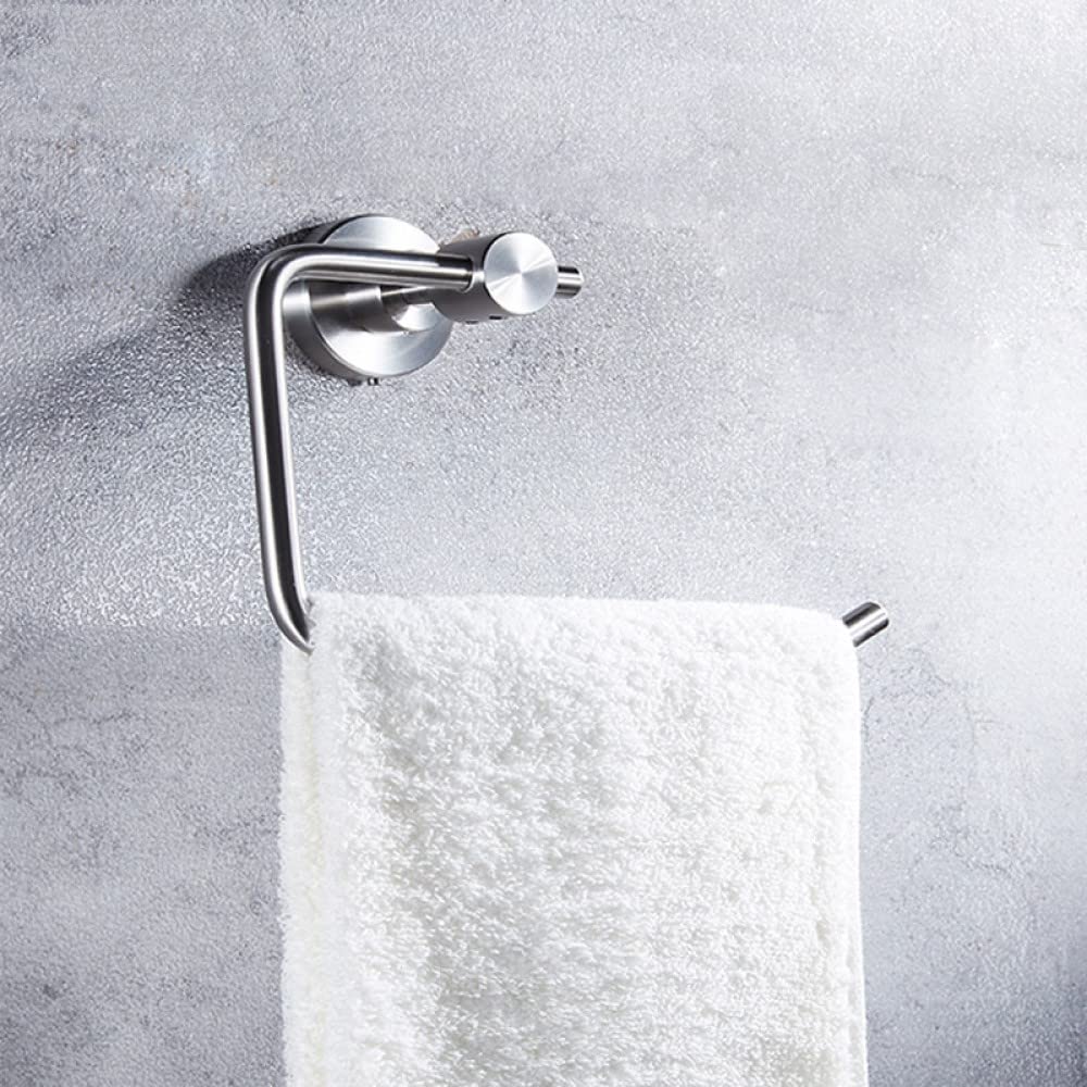 Porte-serviettes anneau carré mural en acier 304 pour accessoires de douche
