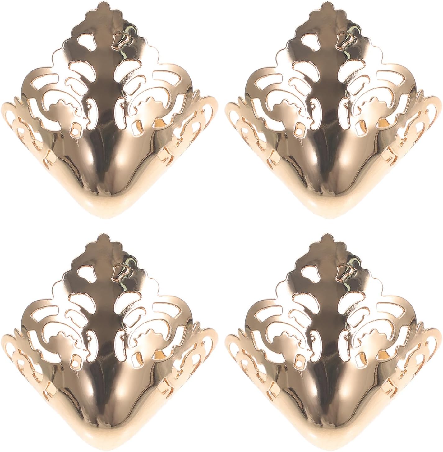 Operitacx 2 Pairs High Heel Pointed Protector: Metal Shoes Pointed Protector, High Heel Toe Caps, Women Decorative Accessories for Party Office Daily Wear Golden