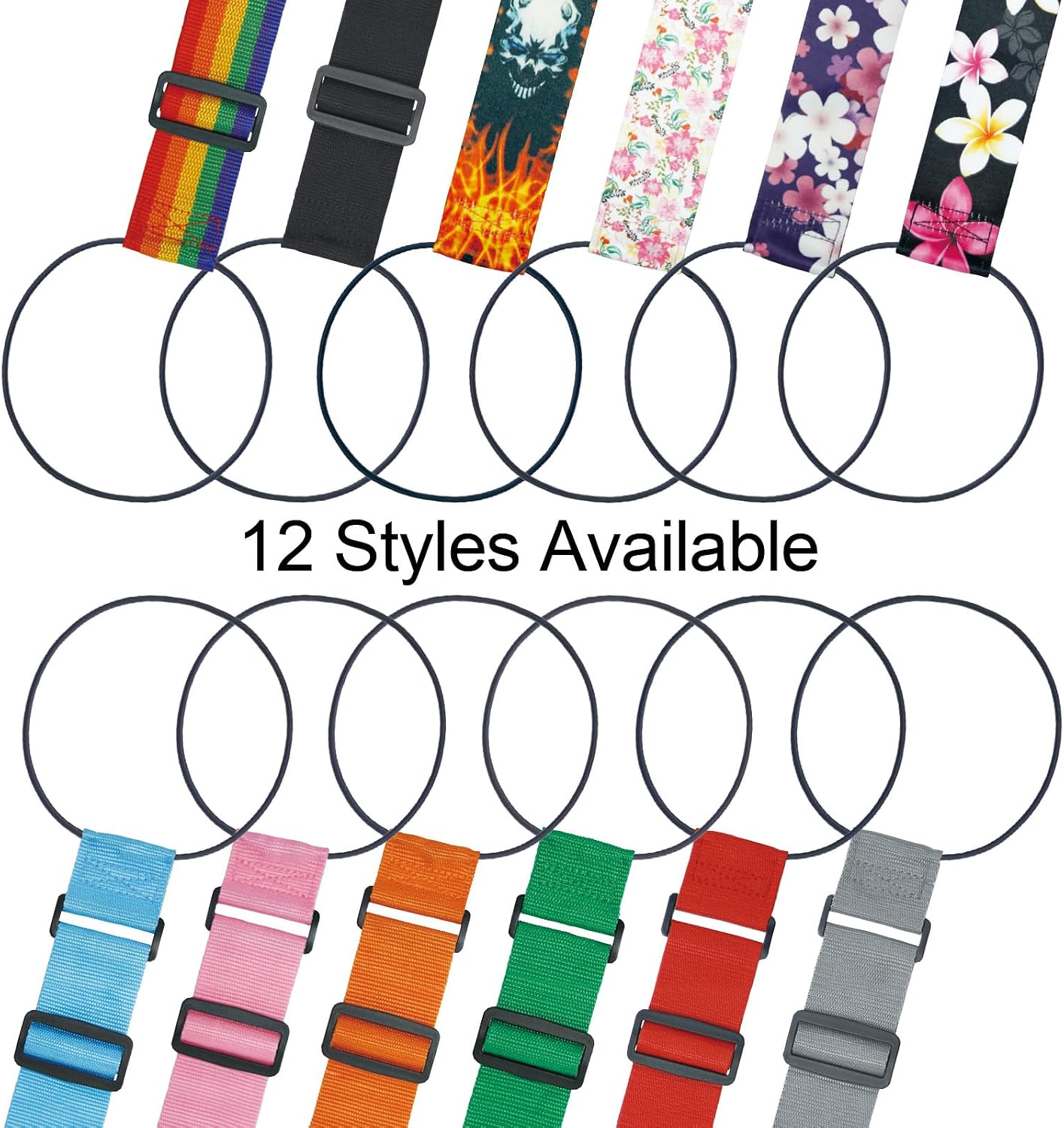 Add Bag Luggage Strap for Suitcases - LHZHLE 2 Pcs Adjustable Bungee Straps