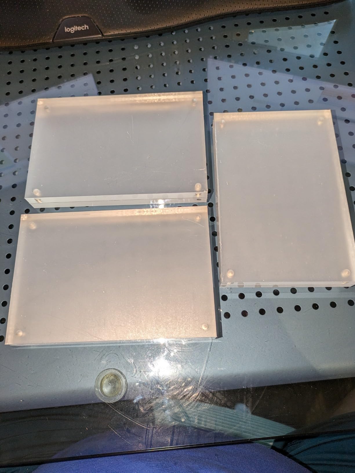 2/mo Finance Fixwal Acrylic Picture Frame, 4x4, Set of 3,