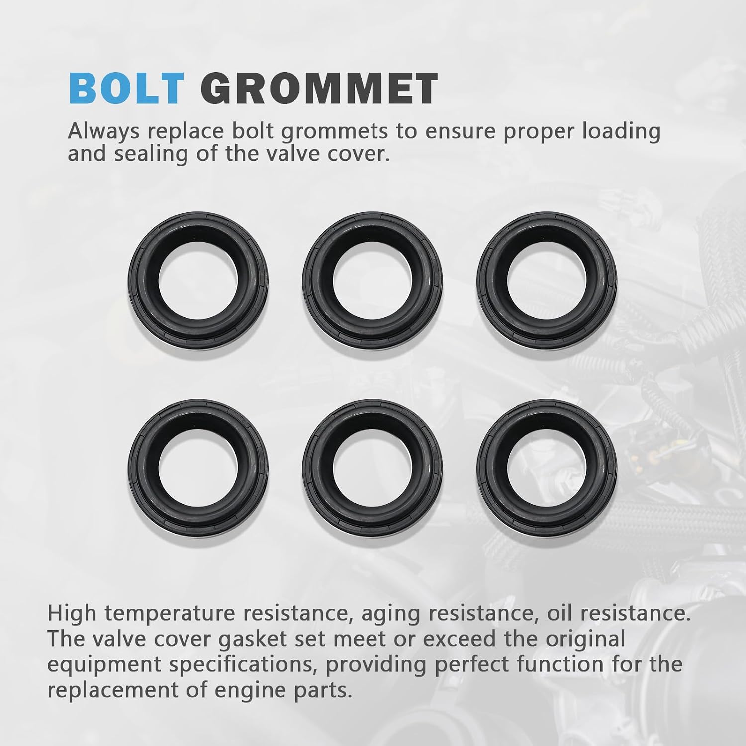 Engine Valve Cover Gasket Set Compatible with Hyundai Accent Elantra Gt Kona Sonata Tucson Replacement for Kia Forte Koup Optima Soul Rio L4 1.6L Replace 22441-2B610 VS50818R