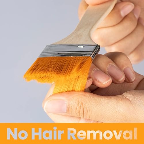 Miniatura 3 de EORTA Juego de pinceles de pintura artística de punta plana de tamaños variados de nylon