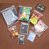 Vista 8 de Bolsas de plástico con cierre de polietileno transparente de 8 x 10 pulgadas de grosor de 4 mil, con cierre de cremallera, bolsa con cierre