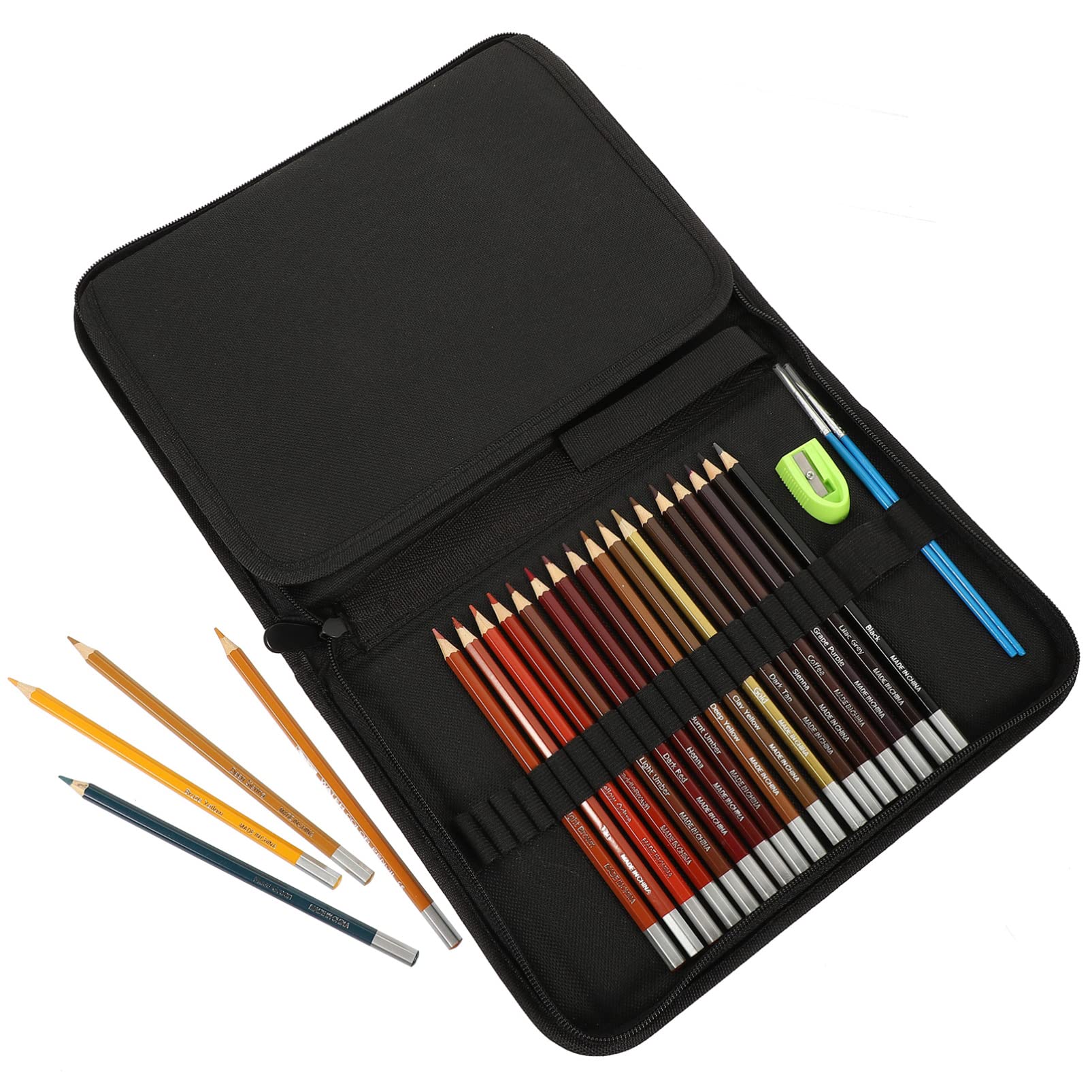 VICASKY Aquarellstifte für Zeichnen Multifunktions-buntstifte mit Etui Tragbare Künstlerstifte für Anfänger und Profis Satte Farben und Bruchfeste Qualität