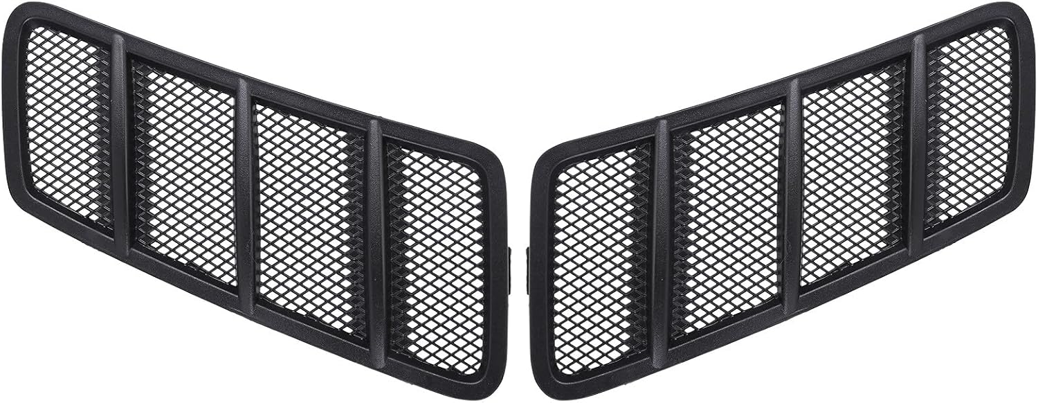 Hood Air Vent Grille Cover Compatible with 2013-2015 for Benz GL350 GL450 GL550 GL63 AMG, 2012-2014 ML350 ML550 ML63 AMG Replacement for 1668800105 1668800205 Front Left & Right 2Pcs