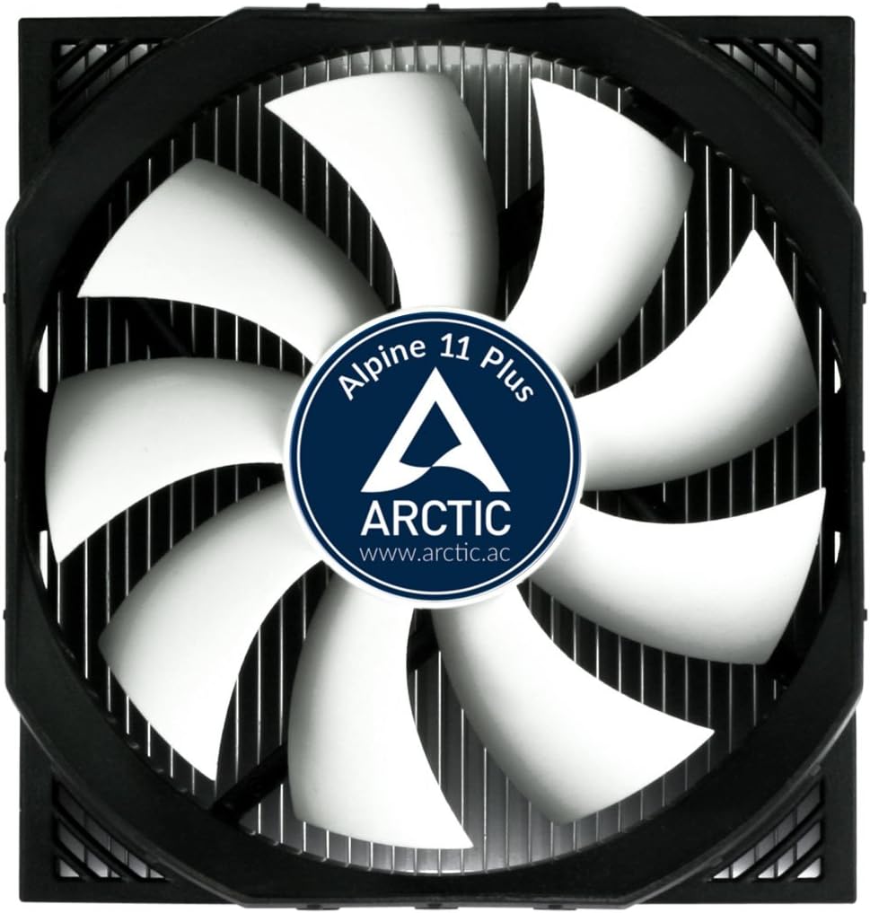 ARCTIC Alpine 11 Plus CPU Cooler - Intel, Supports Multiple Sockets, 92mm PWM Fan at 23dBA