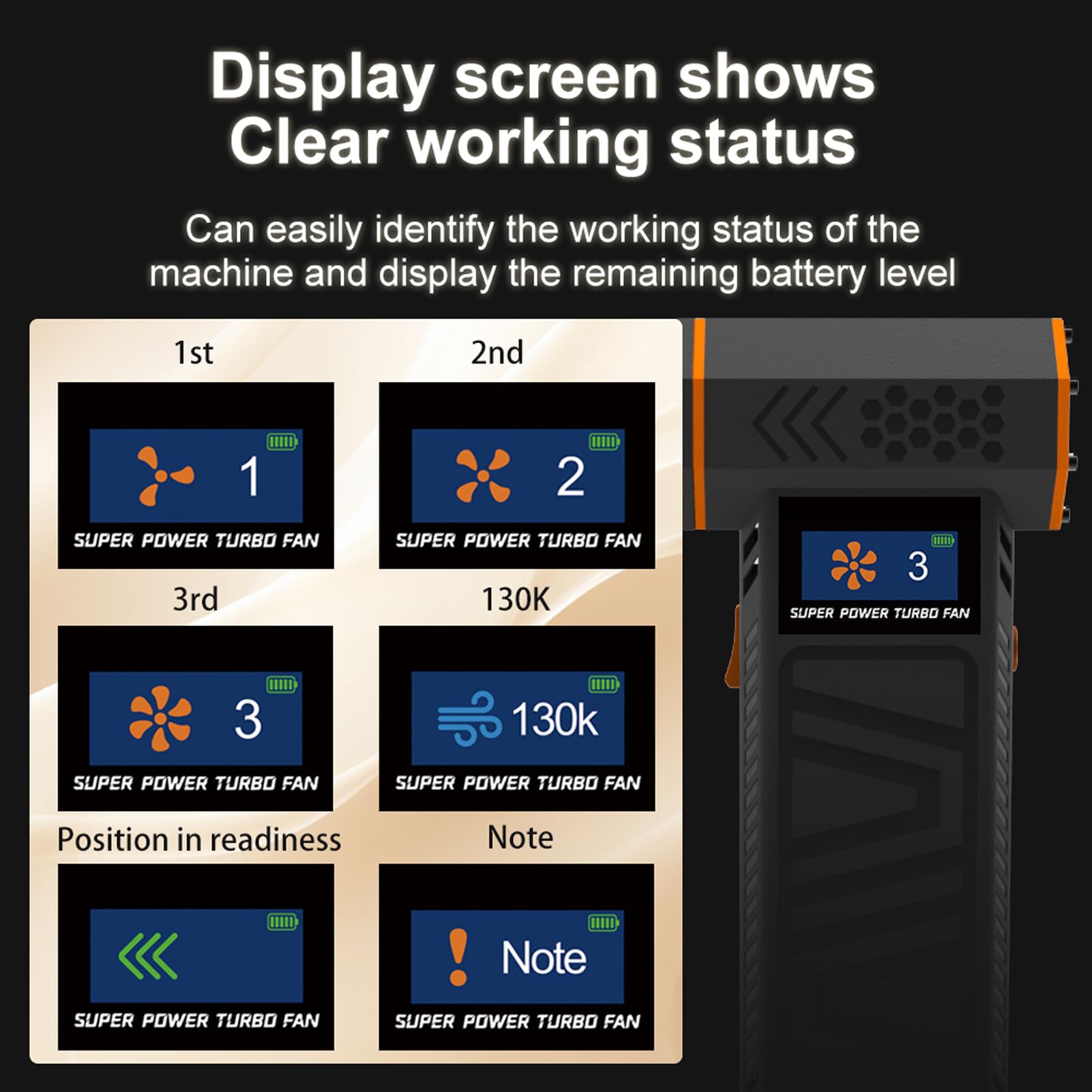 Anruzon Electric Dust Blower, 110,000 Rpm Compressed Air, 7600 MAh Battery, Keyboard Cleaning For PC, Electronics, Sofa, Car - A1-EU (6 In Set - View #10