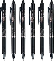 Vista 1 de Pilot FriXion Clicker pen 1.0mm, Erasable Gel Pens, Bold Point, 6 pack (Black)