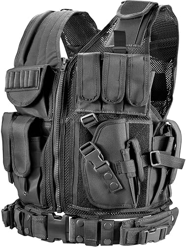 Miniatura 8 de Marmot Chaleco táctico Chaleco de malla duradero con cinturón desmontable y funda para pistola subcompacta/compacta/estándar