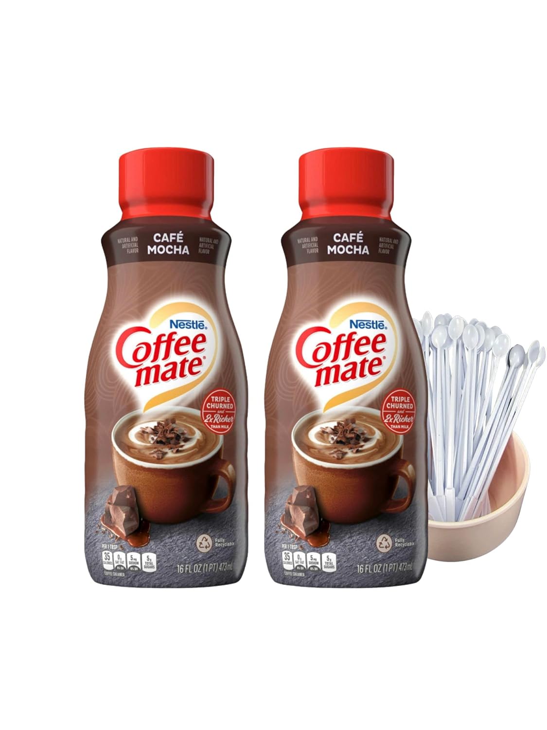 Coffee Creamer Bundle. Includes Two (2) 16 fl oz bottles of