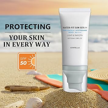 2 Pcs Centella Sunscreen SPF 50+,for Various Skin Types | Face Sun Screen Protector Solar Centella,Sunscreen Centella ,Moisturizing Non-Sticky ,Long-Lasting Protection