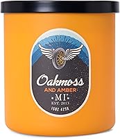 Vista 1 de Manly Indulgence Oakmoss & Amber - Velas perfumadas para hombres, 2 mechas, cera de mezcla de soja de alta calidad de 15 onzas, quema 60 horas