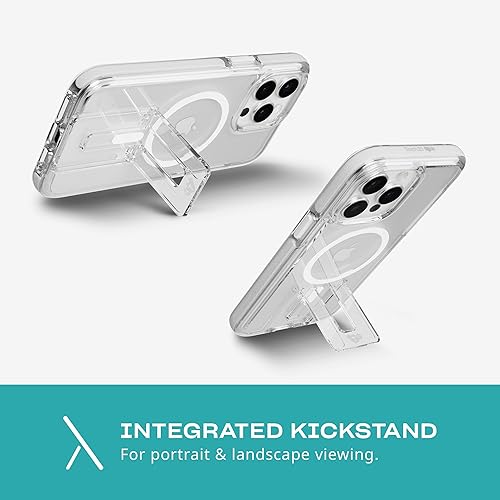 Miniatura 7 de Tech21 Evo Crystal Kick - Funda para iPhone 15 Pro Max, compatible con MagSafe, funda de protección contra impactos, color blanco