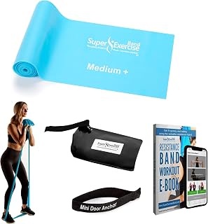 Resistance Bands for Working Out | 7Ft Long Resistance Bands |Super Exercise Bands with Carry Pouch and Door Anchor I Latex Free Workout Bands Including an Exclusive Workout App and E-Book
