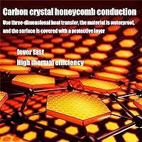 Vista 3 de Electric Carpet, Electric Infrared Space Heater w/Adjustable Temperature & Timer, Heated Floor Mat, Foot Heater Pad for Office and Home,80x120cm