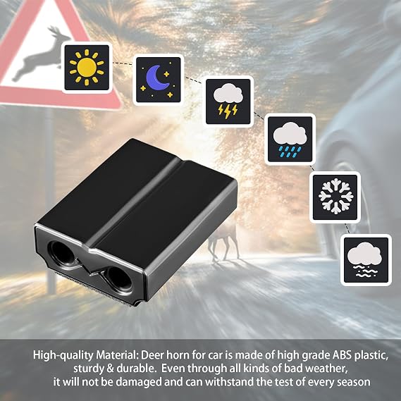 Deer Whistles for Vehicles Safety for Car Motorcycle Truck SUV 4 Pack