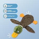 Best Pet Supplies 2-in-1 Jouet de squeak pour chien, moyen, Canard sauvage
