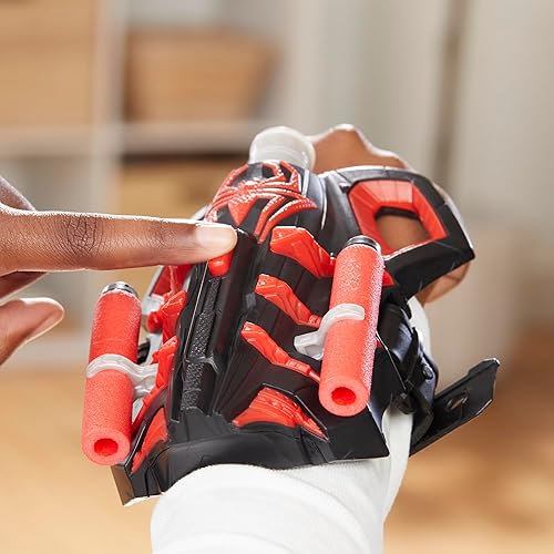 Miniatura 5 de Marvel NERF Spider-Man Miles Morales Thwip-Tech Blaster, incluye 3 dardos, tirador web, juguete de juego de rol para niños de 5 años en adelante