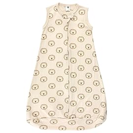 Hudson Baby Unisex Baby Cotton Wearable Sleeping Bag, Sack, Blanket, Brave Lion Sleeveless, 3-9 Months