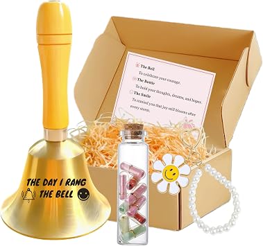 Cancer Survivor Gift Set for Women|End of Chemo Gift|Cancer Survivor Recovery Milestone Celebration Gifts|I Rang The Bell End of Chemo Last Day of Chemo Treatment Gifts