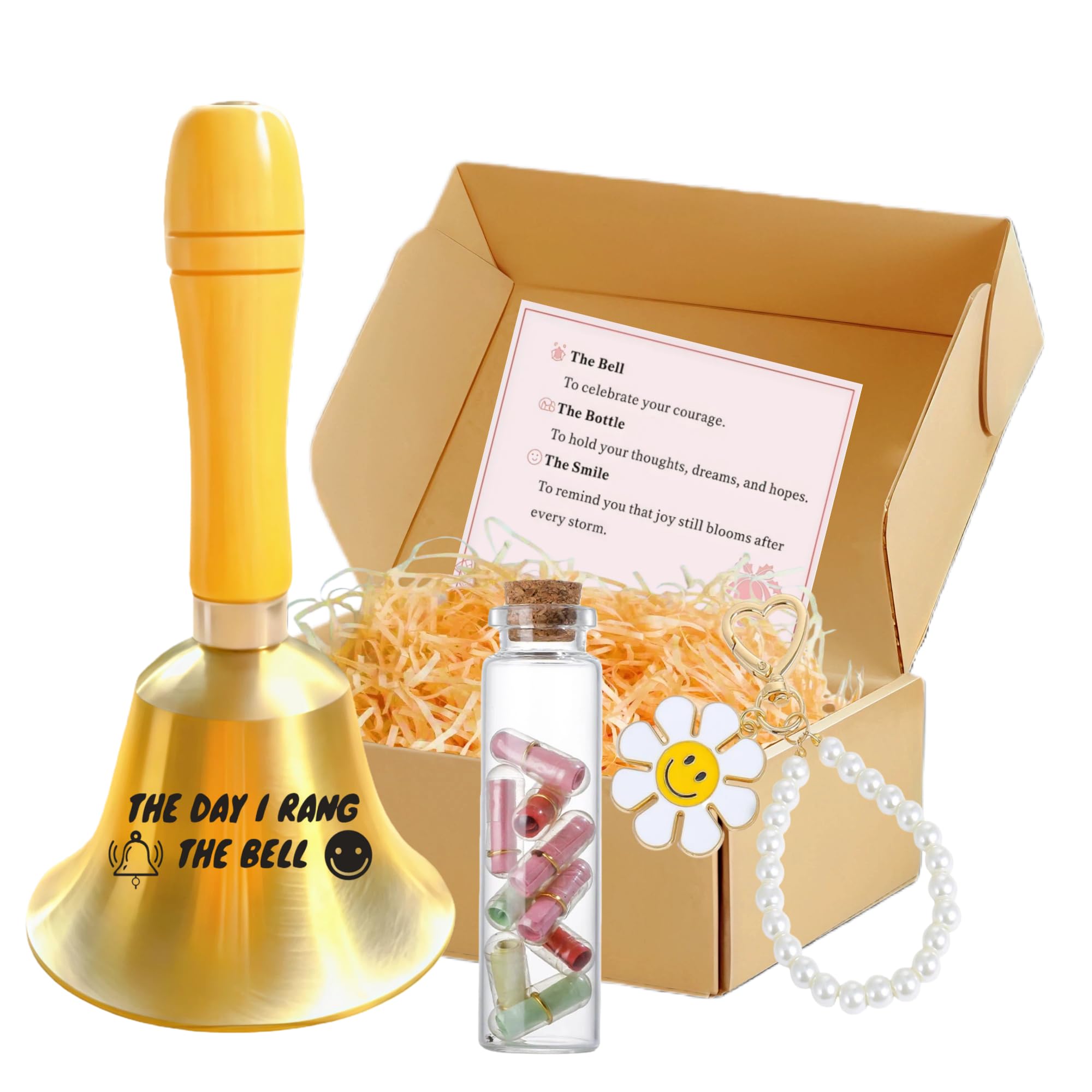 Cancer Survivor Gift Set for Women|End of Chemo Gift|Cancer Survivor Recovery Milestone Celebration Gifts|I Rang the Bell End of Chemo Last Day of Chemo Treatment Gifts