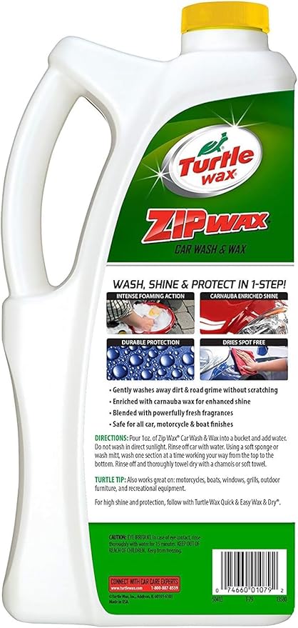 Turtle Wax T-79 Zip Wax Cera Líquida para Auto Lavado y Cera 64 oz - Pack 3 miniatura 3