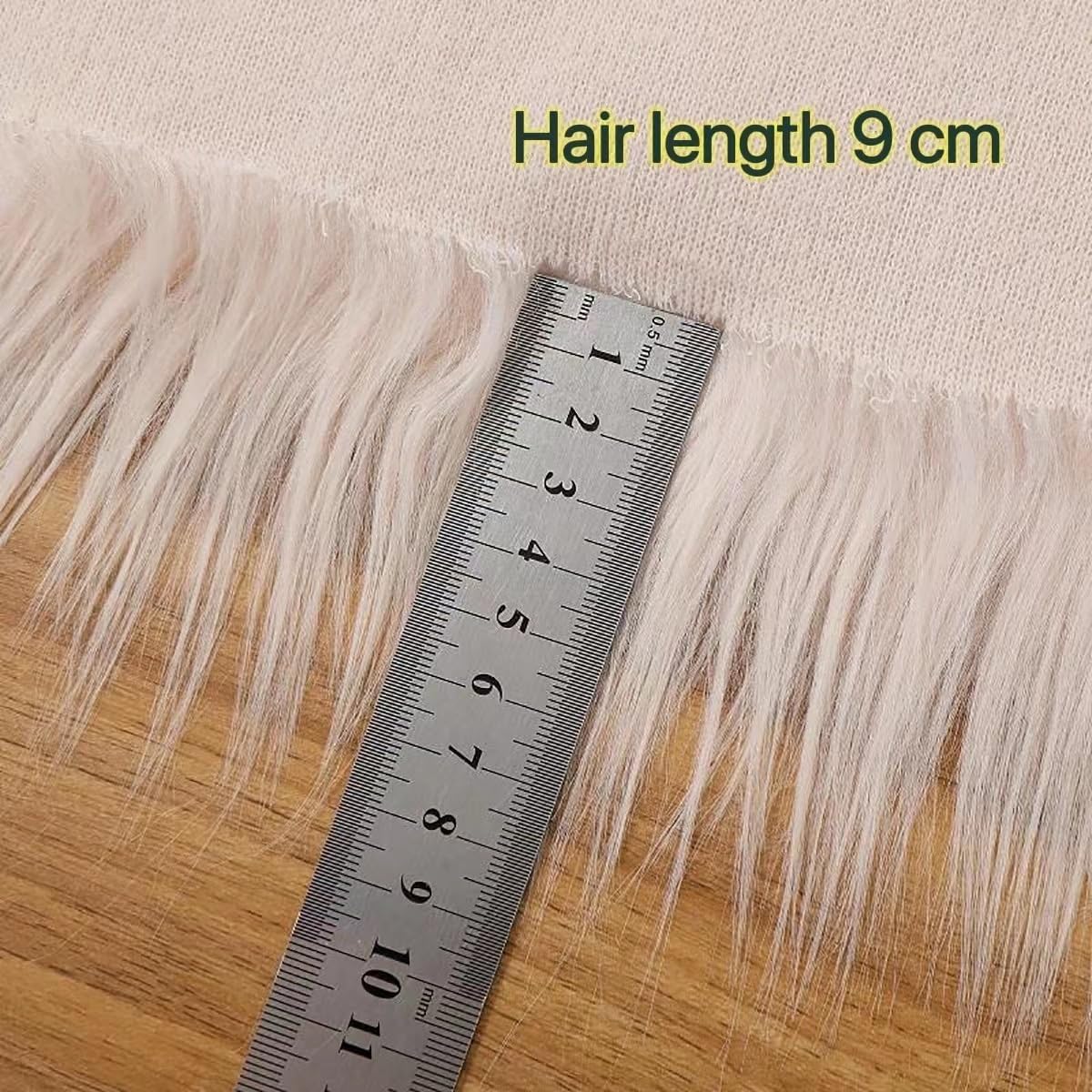 Shaggy Faux Fur Fabric Soft Fake Fur Material for Cosplay Costume Craft Supply Decoration Cushions Decorations(9 Green)