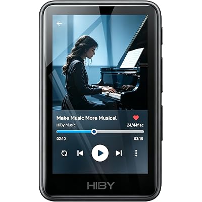 HiBy Music R1 Bluetooth MP3 Player with Touchscreen, Hi-Res Audio & Wireless Dual Certified, Supports Tidal & Qobuz Streaming, LDAC, Expandable Storage up to 2TB, 15-Hour Playtime