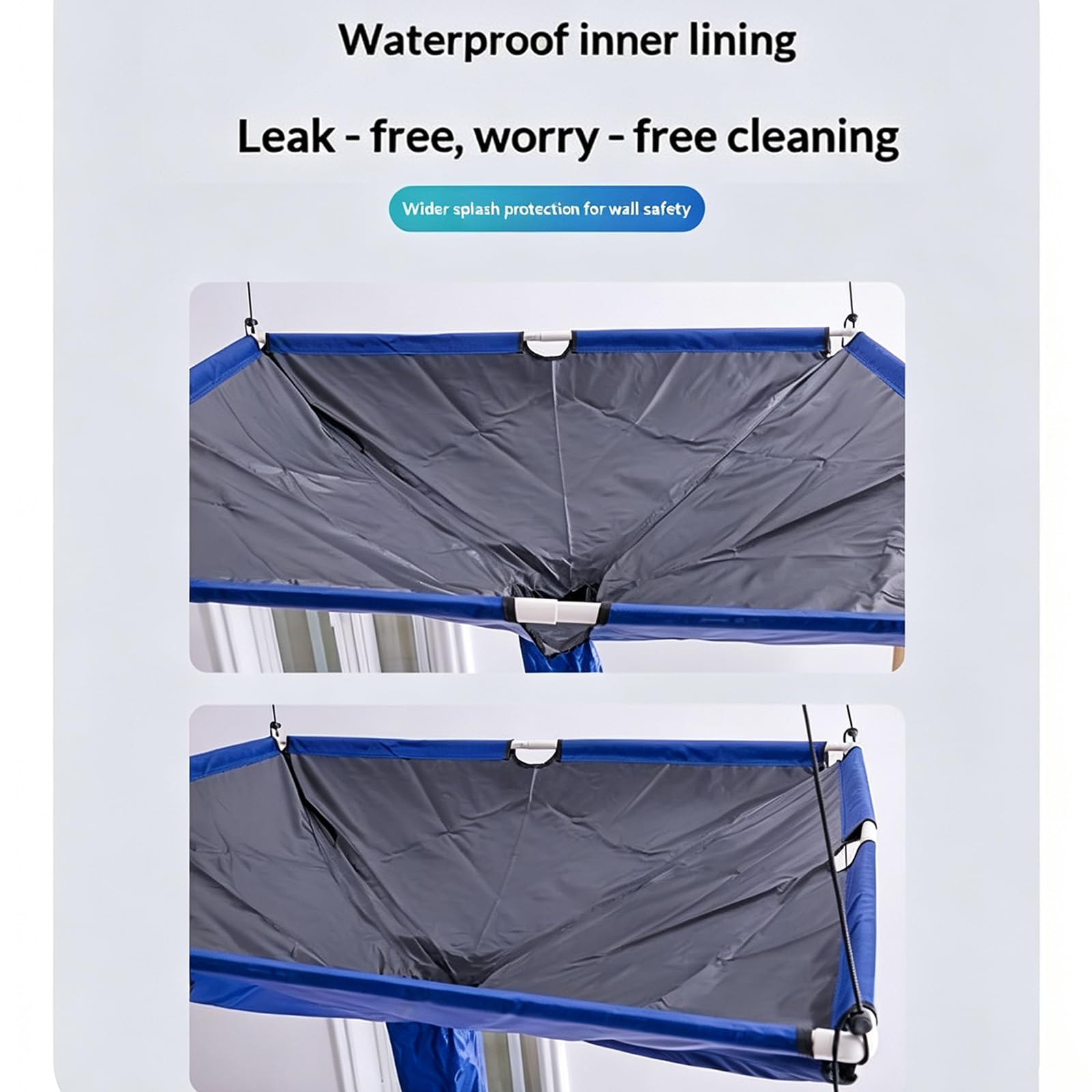 Funda De Limpieza Para Aparatos De Aire Acondicionado De Casete De Techo, Bolsa Colectora De Agua Para La Limpieza De Aparatos De Aire Acondicionado, Kits De Limpieza Impermeables De 120 X 120 Cm