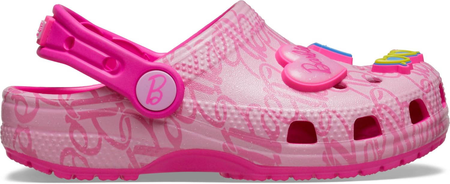 Crocs Mattel Pink Barbie Classic Clog T, Zuecos Unisex niños