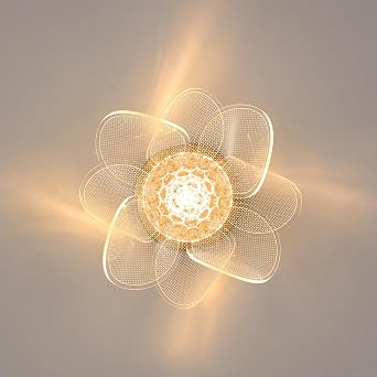 Gold Crystal Wall Sconce, Mid Century Modern Wall Light Fixture