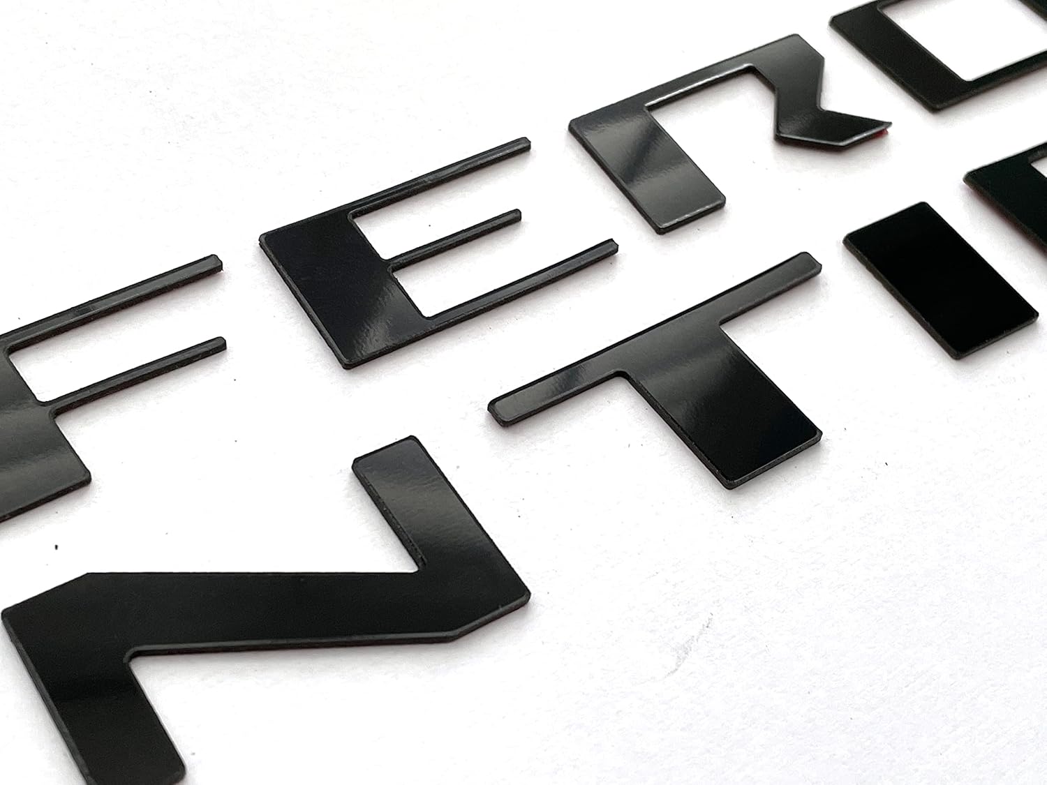 Matte Black Front Grill Letters Compatible with Frontier 2022-Up ABS Plastic Inserts NOT Decals