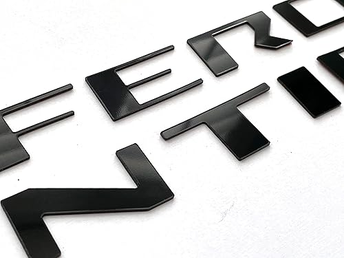 Letras de parrilla frontal color negro mate compatibles con inserciones de plástico ABS Frontier 2022 en adelante, no calcomanías