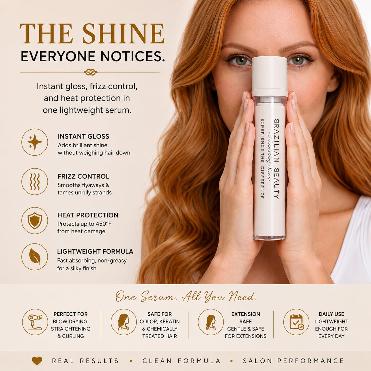 Lightweight Nourishing Hair Serum, 1.69 Fl Oz (50 mL)