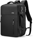 HOMIEE 50L Expandable Travel Laptop Backpack, Flight Approved Carry-On Luggage Backpack, 17.3 Inch Water Resistant Backpack (Blue)