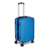Amazon Basics 21" Hardside Carry-On Luggage with Expandable Space, Scratch-Resistant Surface, Telescoping Handle, Four Multi-directional Wheels, Light Blue