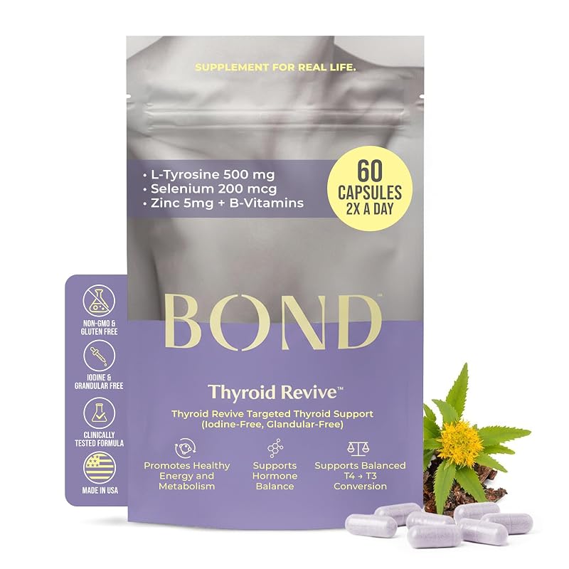 BOND Suplemento de Selênio e L-tirosina 200 mcg + 500 mg, 60 cápsulas