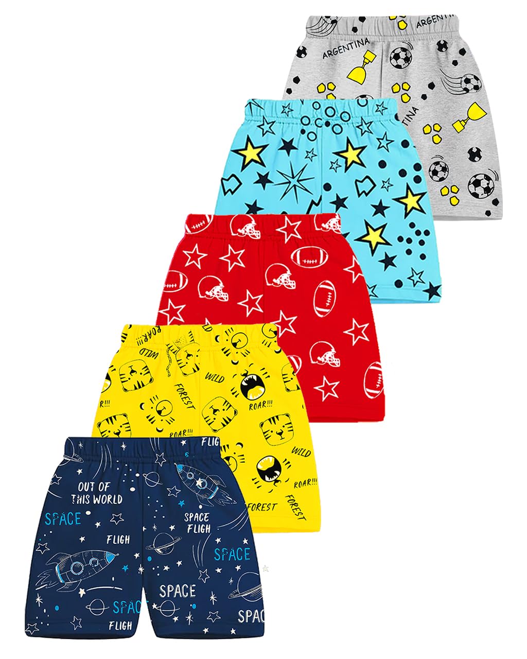 Kuchipoo Boys Regular Fit Cotton Shorts - Pack of 5 - Review, Price and Buying Guide