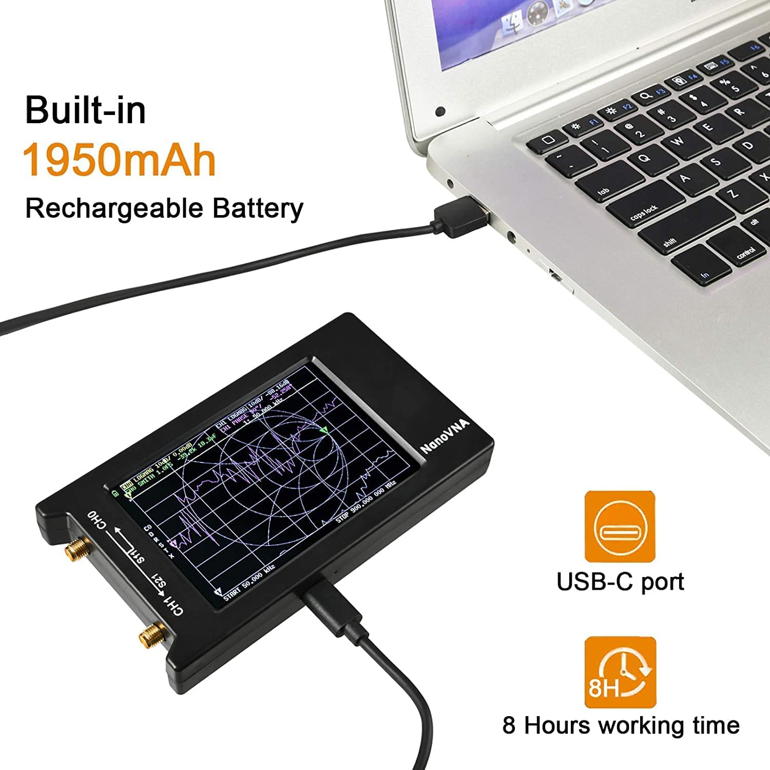 Amazon | NanoVNA-H4 ベクトルネットワークアナライザー50KHz-1.5GHz