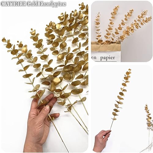 Vista 137 de Cattree - Arbustos artificiales, hierba de plástico, plantas artificiales para boda, interior, exterior, hogar, jardín, terraza, cocina, oficina