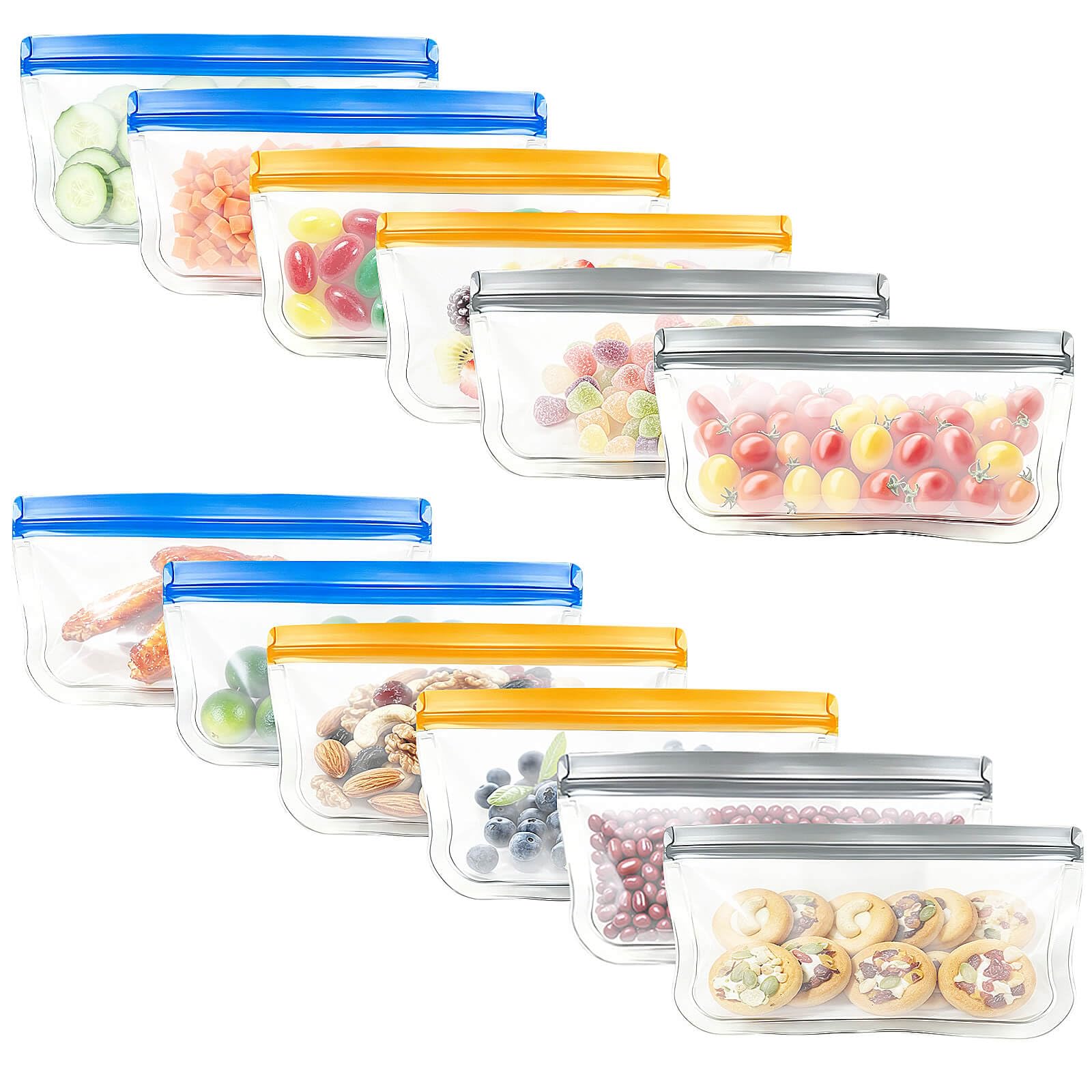 Reusable Silicone Freezer Bags (12-Pack) Buy Reusable Silicone Freezer Bags (12-Pack)