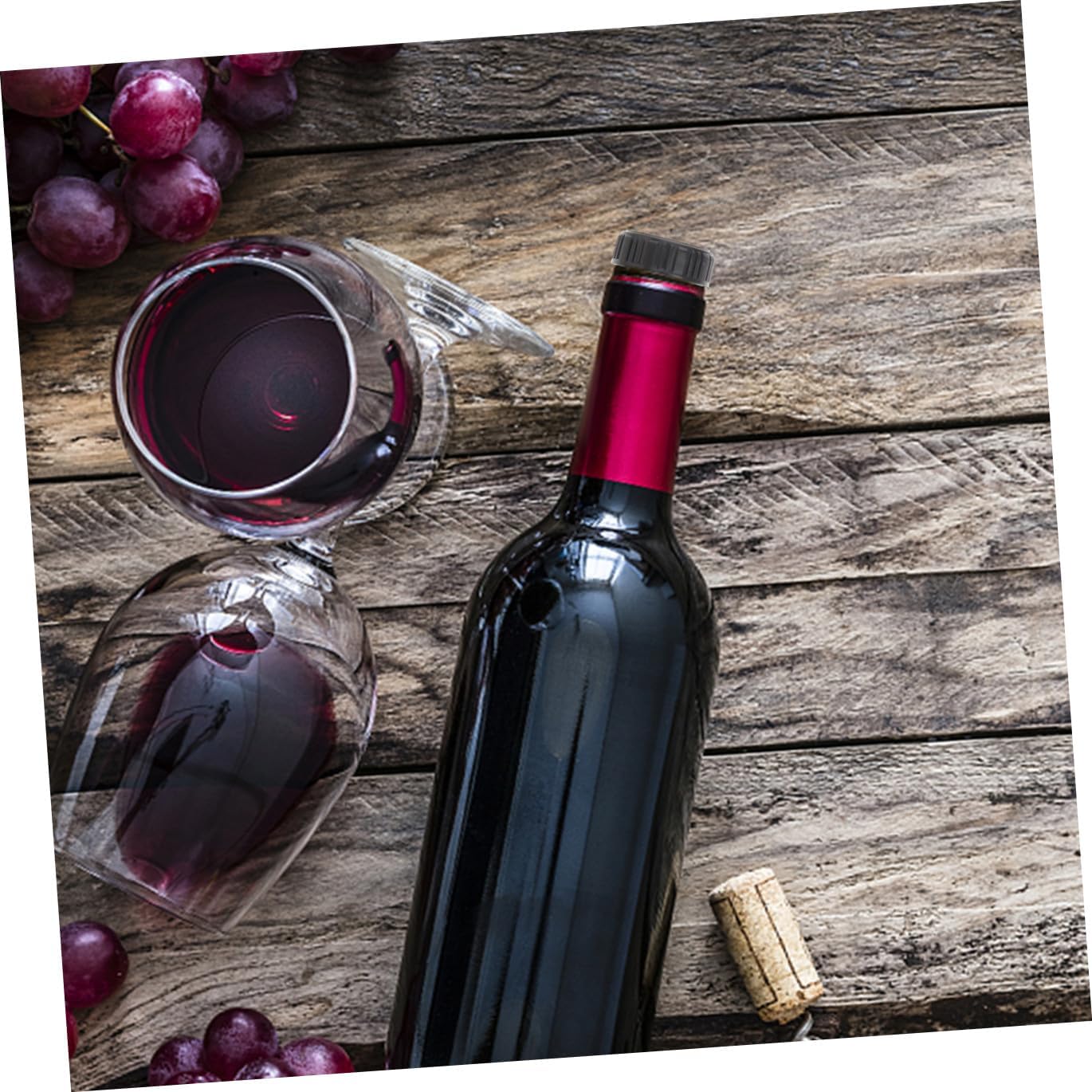 Unomor 12pcs T-shaped Cork Wine Bottle Stoppers Red Wine Sealing Plugs for Glass Bottles Beverage Corks Tight Seal