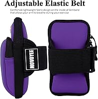 Vista 4 de Brazalete de correr para iPhone 11 12 13 14 15 16e 16 Pro Max Xs X Xr 8 Plus SE Mini, Galaxy S25 S24 S23 S22 S21 Note 20 10, llaves, bolsa