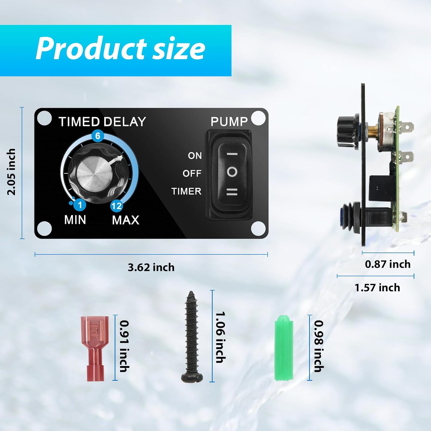 Livewell Timer Switch, Briidea Aerator Timer with Intelligent Timing Control, Waterproof and Corrosion-Resistance