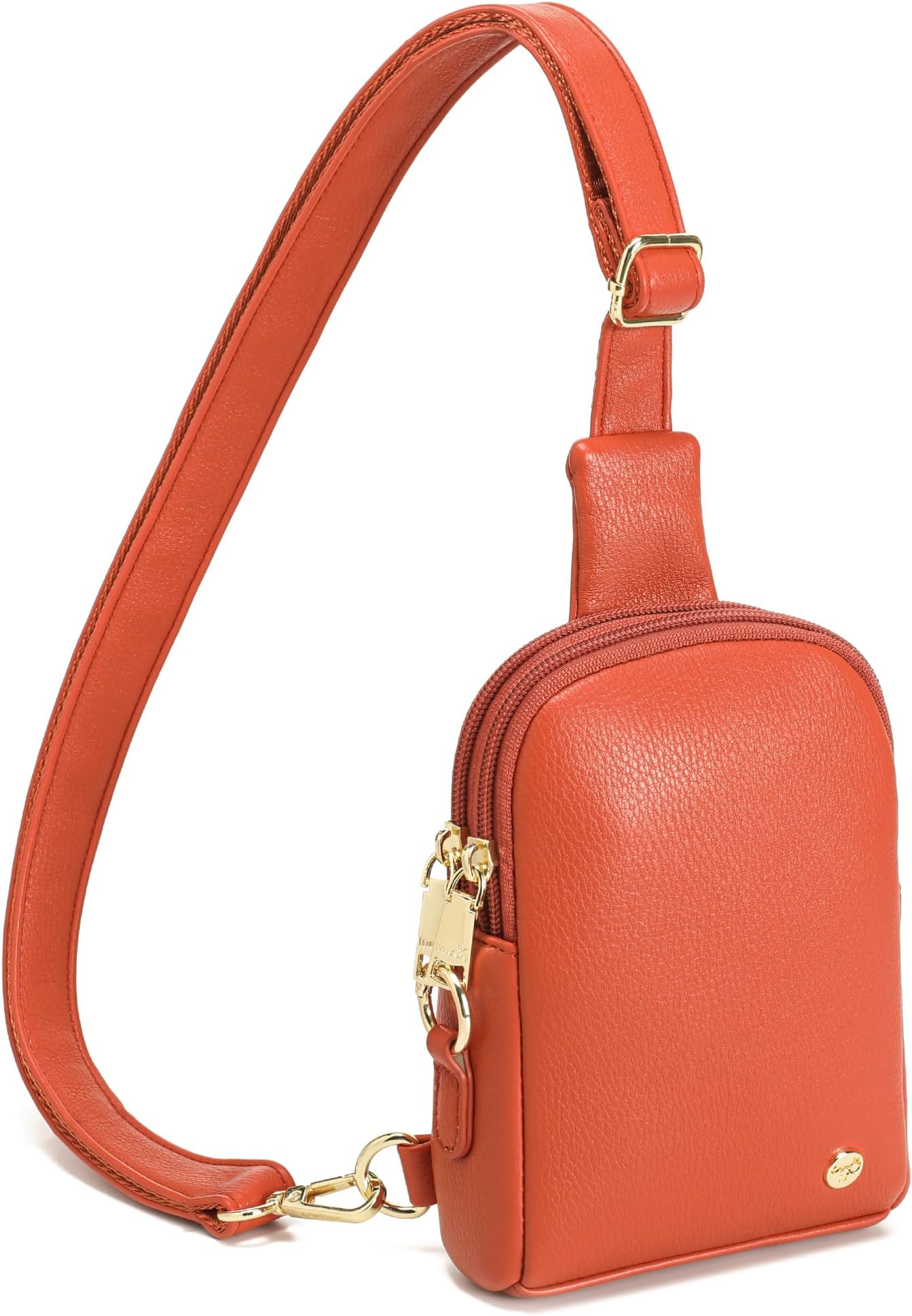 Women's Small Sling Bag, Lightweight Everyday Vegan Leather Crossbody Purse for Daily Essentials and Travel Light