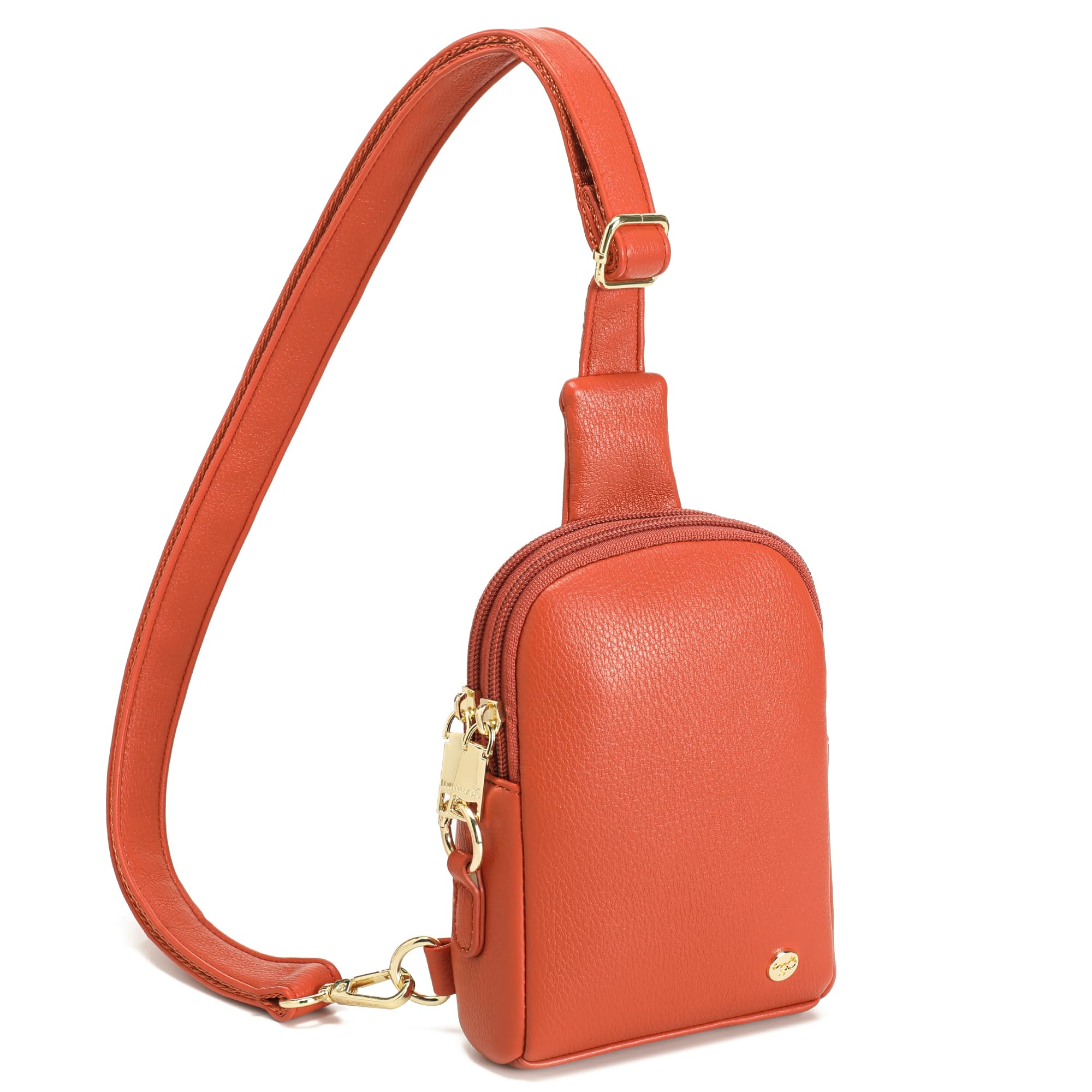 INICAT Travel Small Sling Bag Leather Crossbody Bags for Women Fanny Packs Cross Body Bag for Woman Cross Body Purses
