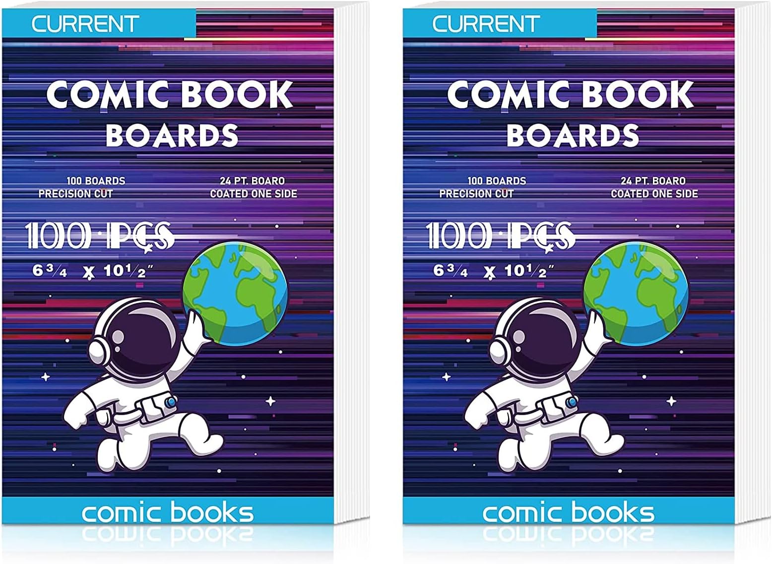 200 Comic Book Boards, Current Size Comic Book Boards, Acid-Free Backing Board,Thick and Durable Books Board for Regular Comics Archival (White)