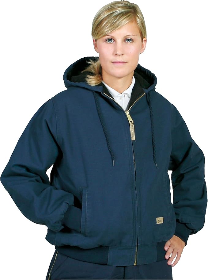 Women's Berne Apparel Washed Hooded Active Jacket, DESERT